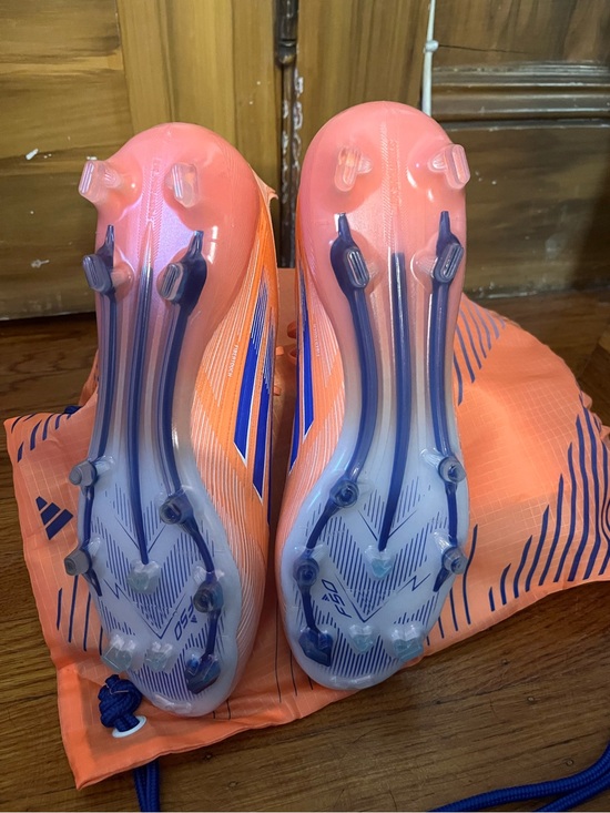 Men’s Adidas Orange/Blue Firm Ground F50 Soccer Cleats in size 10.5 main image 9